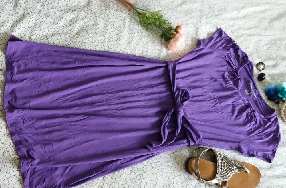 Cherokee super soft purple tee dress
